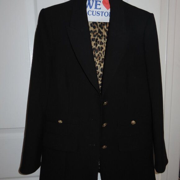 Veronica Beard Black and Gold Blazer Size 6 - Picture 2 of 4